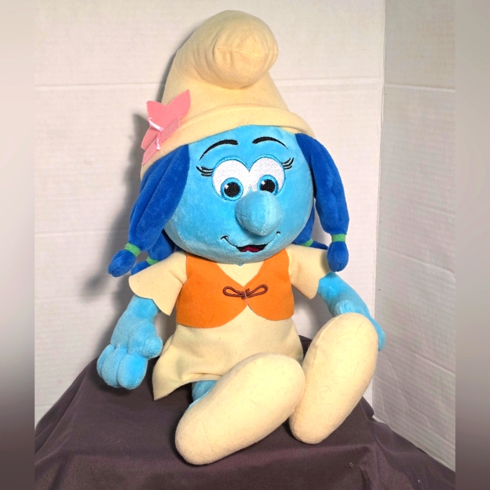 Jumbo Plush Lilly Smurf The Lost Village Movie Plush 21 Inches